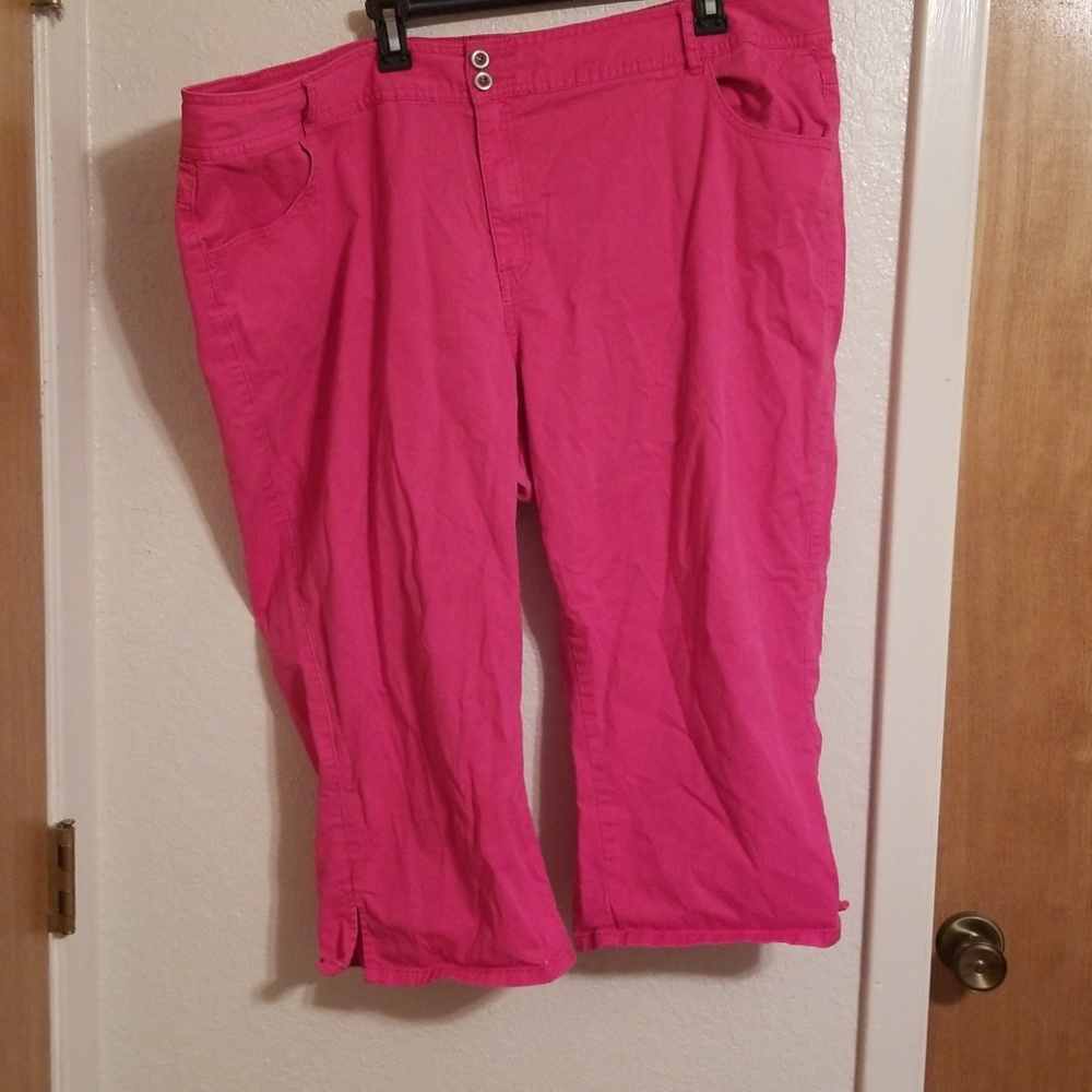 Lane Bryant Pink Capris